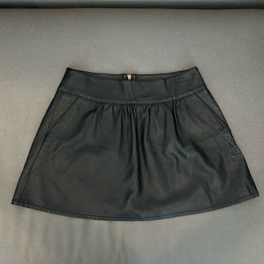 American Eagle Faux Leather Skirt Size 10 With Pockets